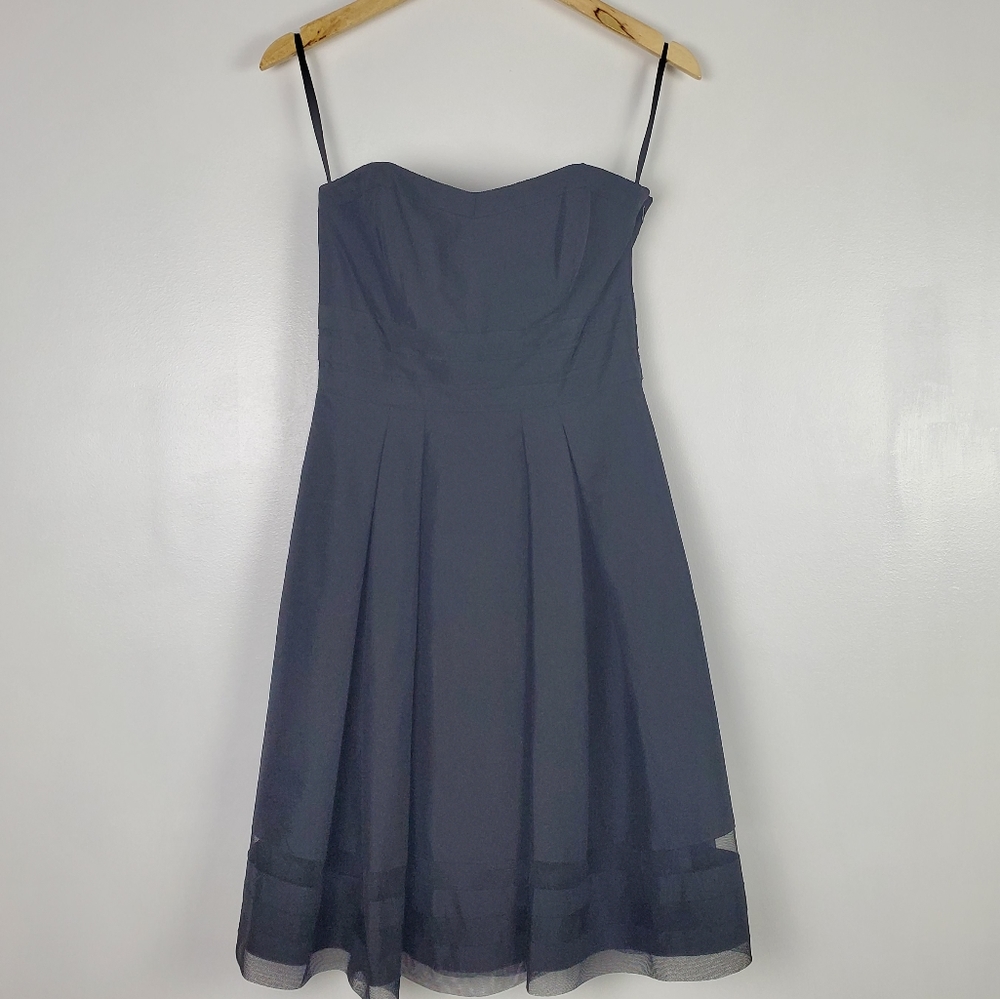 WHBM | strapless black cocktail dress